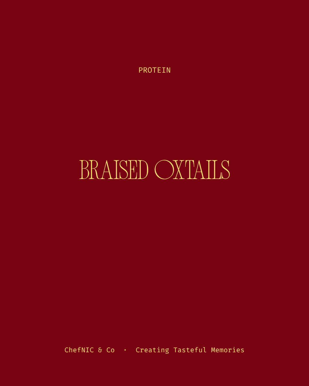 Braised Oxtails