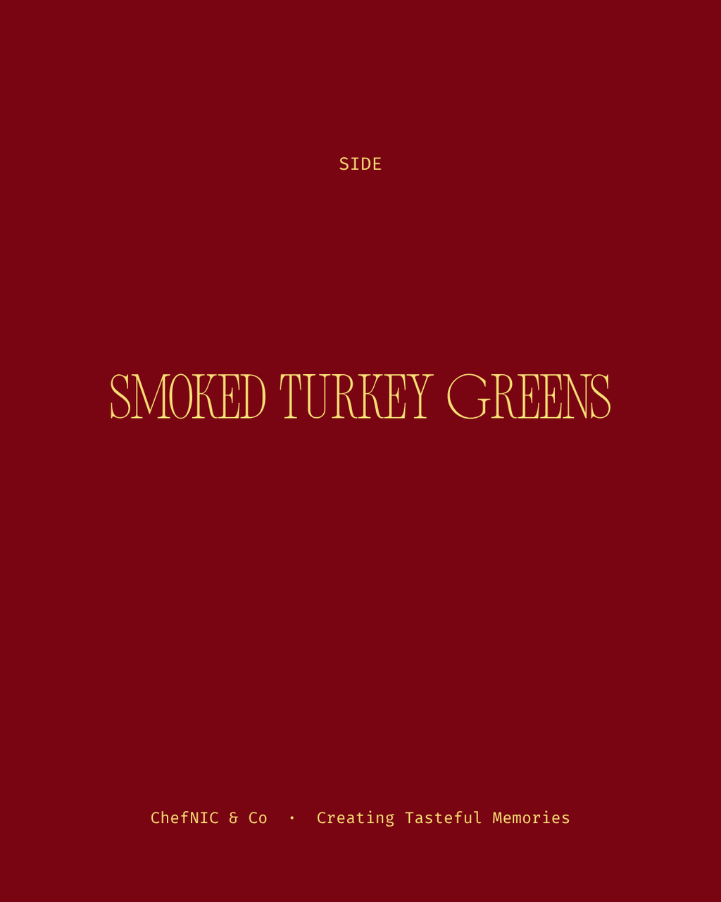 Smoked Turkey Greens