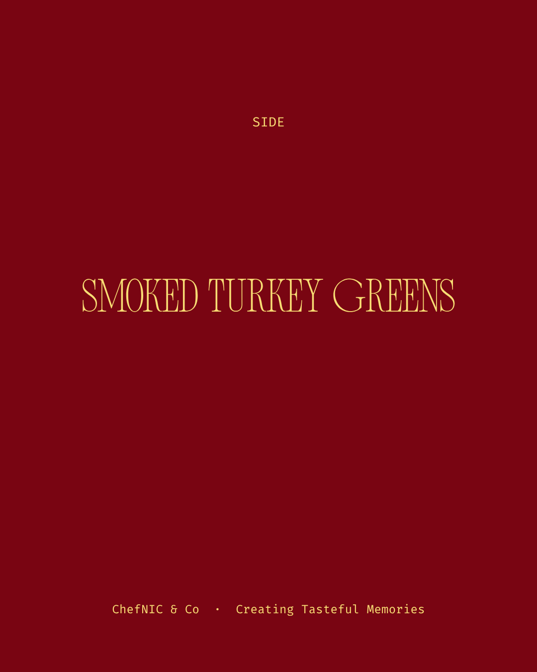 Smoked Turkey Greens