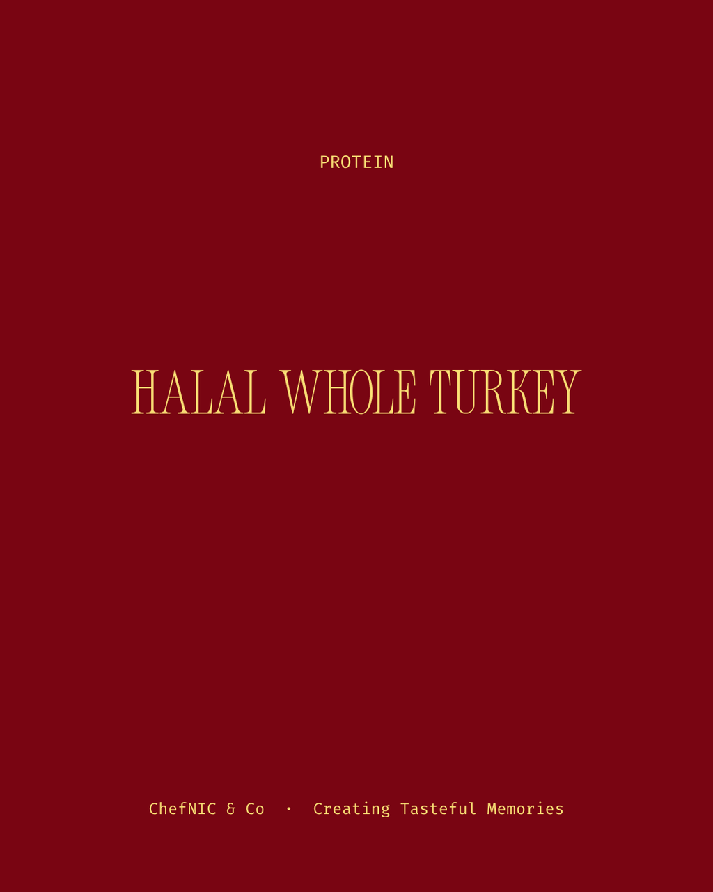 Halal Whole Turkey
