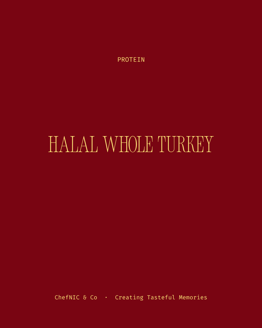 Halal Whole Turkey