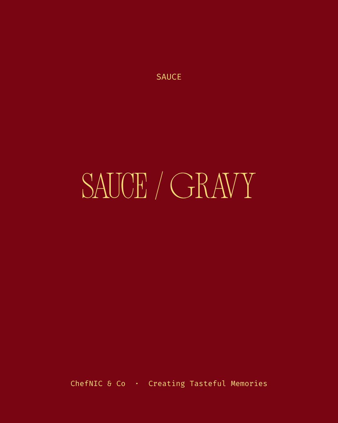 Sauce / Gravy