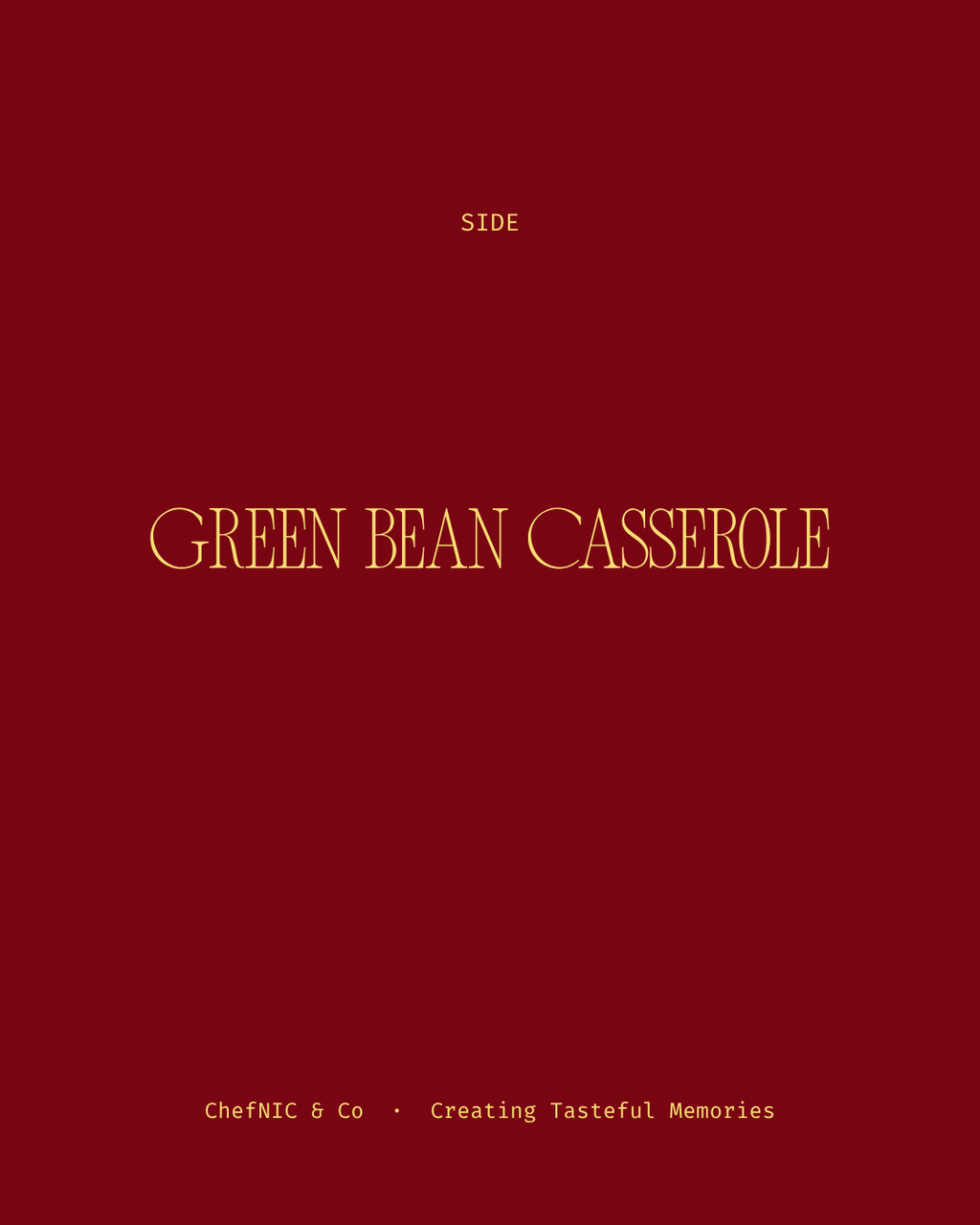 Green Bean Casserole