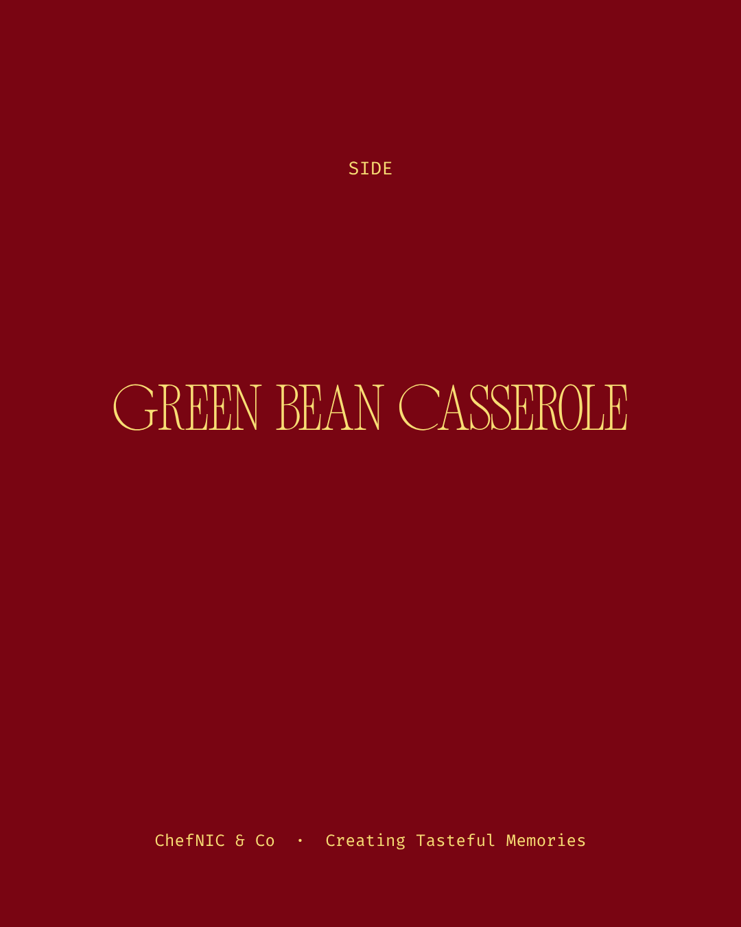 Green Bean Casserole