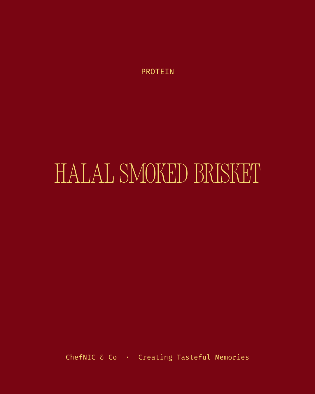 Halal Smoked Brisket